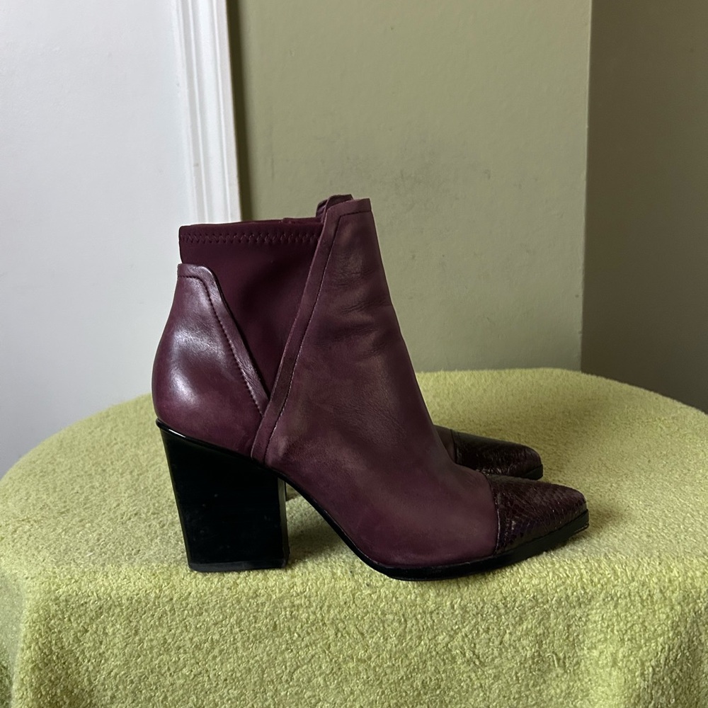 Donald J. Pliner Plum Ankle Boots - Picture 6 of 11